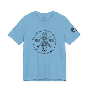 Women's Full Logo Power of the Cross Tee w Flag