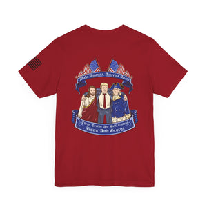 Men's 3 Amigos - Faith, Hope, and Freedom Patriotic Trump T-Shirt