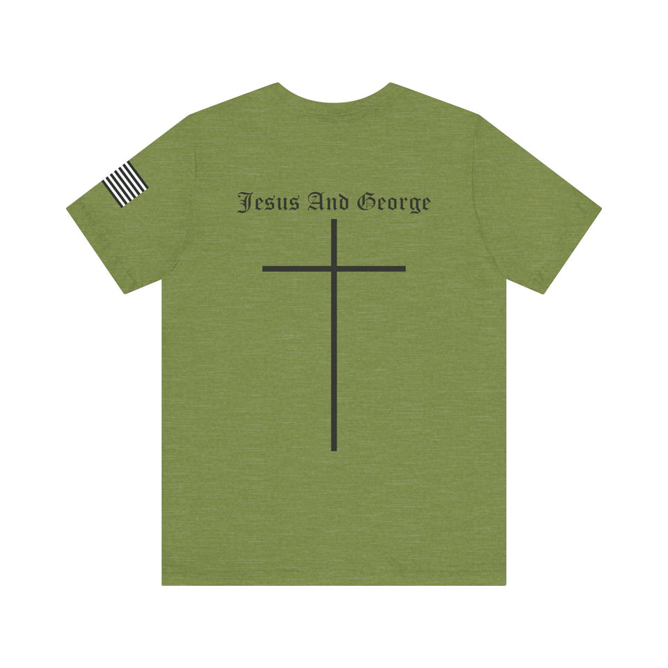 Women's Full Logo Power of the Cross Tee w Flag