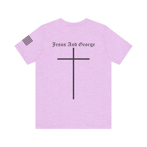 Women's Full Logo Power of the Cross Tee w Flag