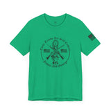 Women's Full Logo Power of the Cross Tee w Flag