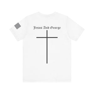 Women's Full Logo Power of the Cross Tee w Flag