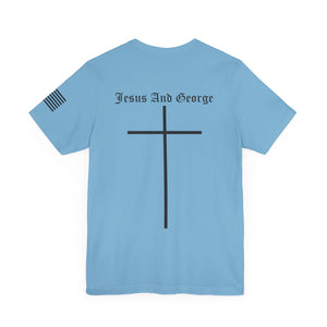 Women's Full Logo Power of the Cross Tee w Flag