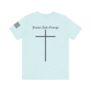 Women's Full Logo Power of the Cross Tee w Flag