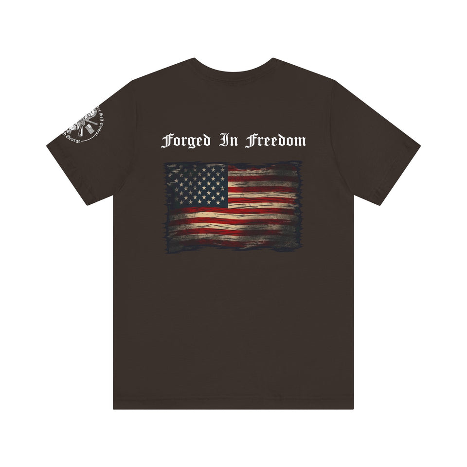 Men's American Flag Tee – Jesus And George - Main Image