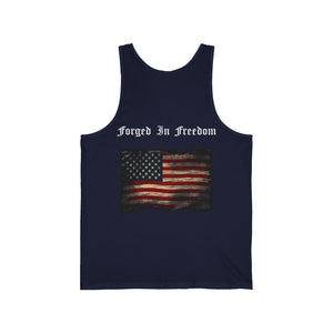 Forged In Freedom American Flag Workout Tank Top