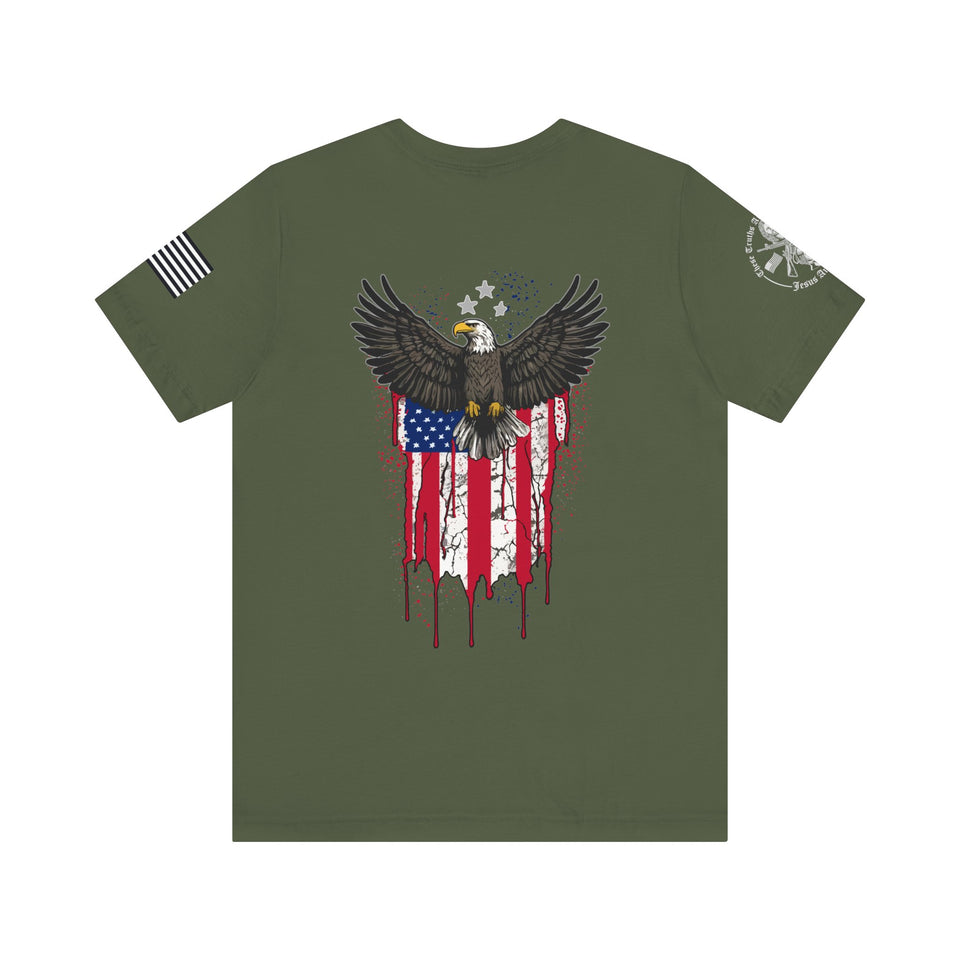 American Eagle Flag Tshirt - Patriotic American Eagle Flag T-Shirt