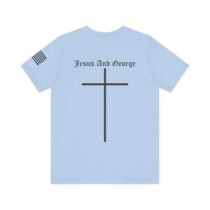 Women's Full Logo Power of the Cross Tee w Flag