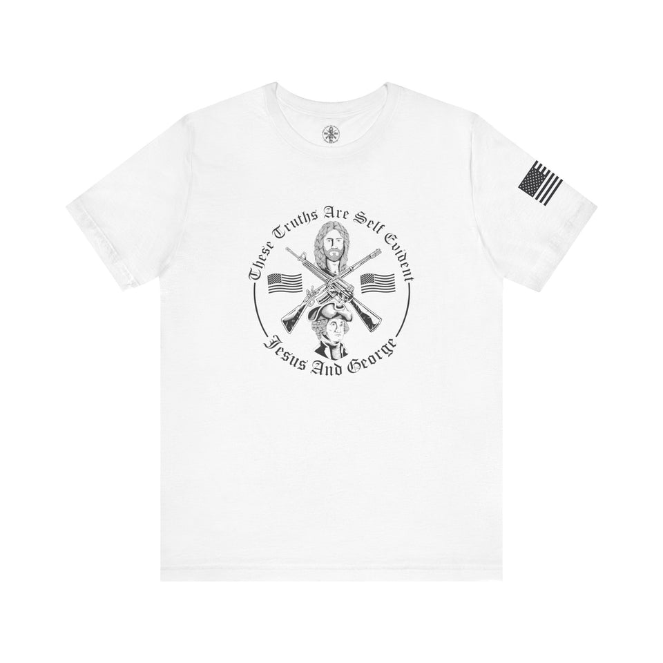 Women's Full Logo Power of the Cross Tee w Flag