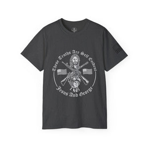 The Power Of The Cross Men's Ultra Cotton Tee Full Logo Front