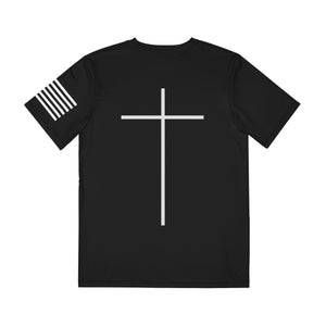 The Power Of The Cross Men's Polyester Tee Black