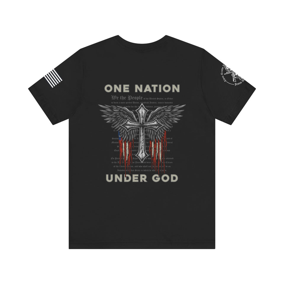 Patriotic Tshirt - One Nation Under God Patriotic T-Shirt