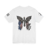 The Patriotic Eagle Cross T-shirt Faith, Patriotism and Freedom