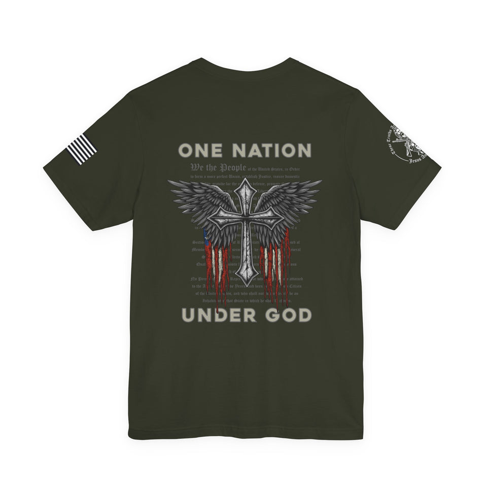 Patriotic Tshirt - One Nation Under God Patriotic T-Shirt