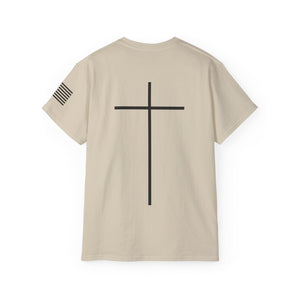 The Power Of The Cross Men's Ultra Cotton Tee Full Logo Front