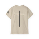 The Power Of The Cross Men's Ultra Cotton Tee Full Logo Front