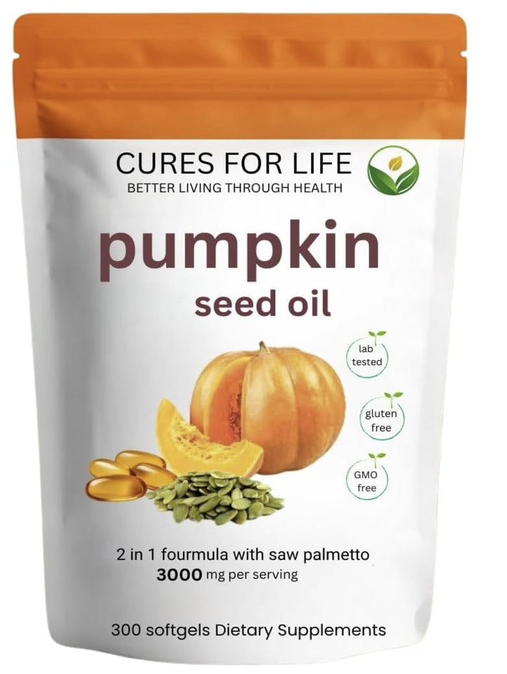 Cures For Life Pumpkin Seed Oil With Saw Palmetto