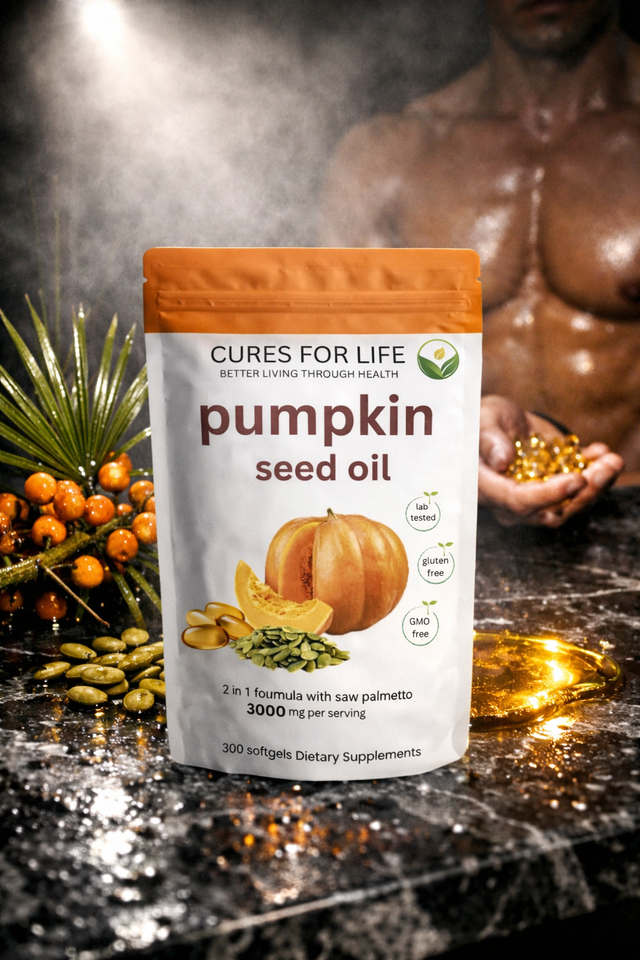 Cures For Life Pumpkin Seed Oil With Saw Palmetto